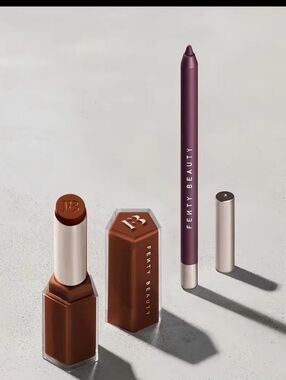 Fenty Beauty Lip Duo — Chocolate Bordeauc Shades. Used Once.